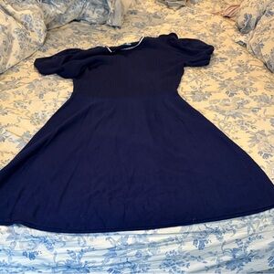 Draper James Navy Blue Casual Dress